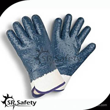 SRSAFETY anti slip oil resistant glove/nitrile safety glove